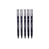 UNI Pin 5 Piece Black 01 - 08, UUAPIN5B