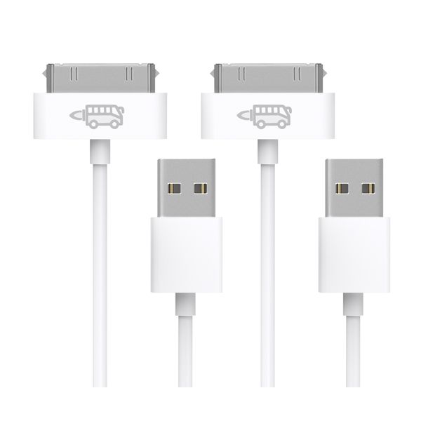 2 USB Sync Data Charger Cable Cord for Old iPod iPhone 3 4 4th iPad 1 2 3rd Gen