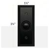 Newhouse Hardware Rectangular Recessed Wired Metal Doorbell Button in Black BT6BV, Rectangular Push Button for Doorbell Chime, Buzzer or Ringer, Door Bell Button Only, Buzzer Button with Beveled Edges