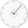 Stephanie Imports Modern Minimalist Thermometer Red Wall Clock