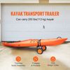 Foldable Kayak Cart Canoe Boat Carrier 250lbs Load with 10'' Solid Tires