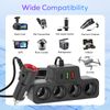 Dual USB PD Car Cigarette Lighter Socket Splitter Power Adapter Fast Charger 12V