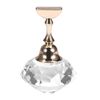 Household 4 Types Magnetic Nail Tip Practice Stand Base Alloy Holder Nail Art Display Stand Manicure Tool(Diamond white crystal + 1 base)
