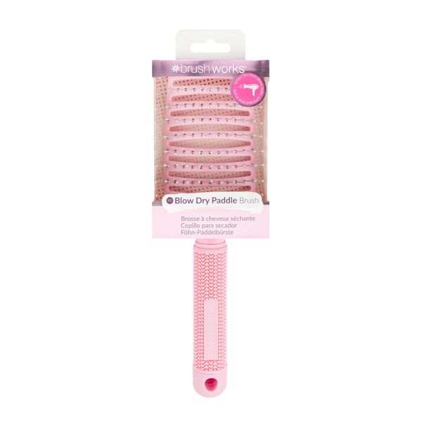 Brushworks Blow Dry Paddle Brush, Pink