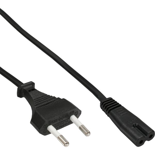InLine® 16654O Power Cable Power Plug to Euro 8 C7 Plug 0.3 m