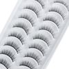 Wispy Lashes Natural Look False Eyelashes Strip Lashes 3D mink Lashes Handmade Fluffy Lightweight Short Eyelashes Natural 10 Pairs Light Volume Lashes Fake Eyelashes by Glowingwin