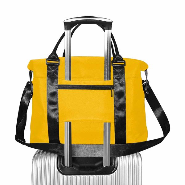 Golden Yellow Duffel Bag, Large Travel Carry - One Size