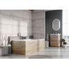 Eaton Light Ash Wood Effect Adjustable Height 800mm End Bath Panel