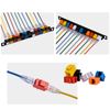 GeeekPi Cat6 RJ45 Keystone Jack Insert, 12-Pack Multi-Colour Set, Gold-Plated Pins