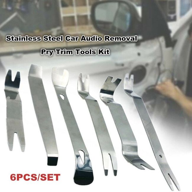 Plastic Auto Dismantle Tools Kit Car Radio Door Clip Panel Trim Dash Audio  Removal Installer Pry