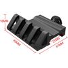 2 PC 45 Degree Offset Picatinny /Weaver Rail Mount Offset Side Rail for Laser