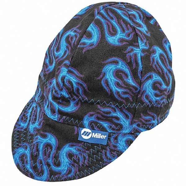 MILLER ELECTRIC Welding Cap,Blue Flame,7-1/8"