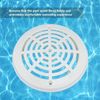 Fdit Inground Swimming Pool Main Drain Cover Efficient Drainage Rounded Design Strong Compatibility Pool Drain Cover Replacement for Inground Pools