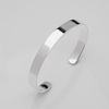 Treasure Bay Men's Solid 925 Sterling Silver Bangle Bracelet - Plain Silver Bracelet for Men