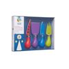 Colourworks CWCHEESESET KitchenCraft 4 Piece Cheese Knife Set, Brights