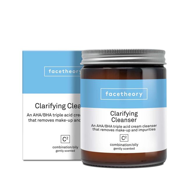 facetheory Clarifying Cleanser C2 - Oil Free Salicylic Acid Face Wash, Exfoliating Face Scrub and Chemical Peel, Deeply Cleanse Pores, Vegan and Cruelty-Free, Made in the UK | 5.7 fl oz