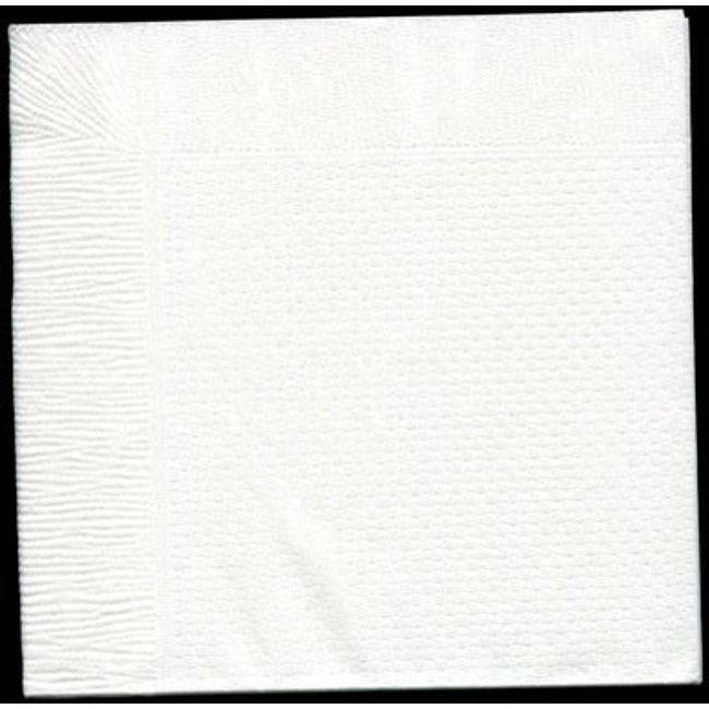 (Bulk Purchase of 10 Packs) Color 4 Origami Napkins, "White Plain" (1000 Sheets)