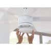 Merwry 52 in. Intergrated LED Matte White Ceiling Fan With Light And Remote