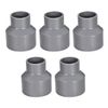 sourcing map PVC DWV Reducing Coupling Schedule 40 Gray 40mm x 63mm Socket 5pcs