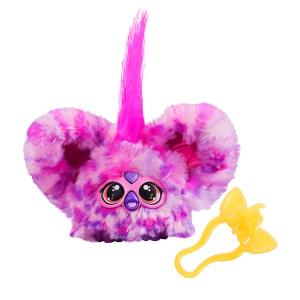 Furby Furblets Hip-Bop Mini Friend, 45+ Sounds, Hip Hop Music & Furbish Phrases, Electronic Plush Toys, Pink & Purple, Kids Easter Basket Stuffers or Gifts, Ages 6+