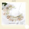 IYOU Princess Flower Shell Headband Gold Communion Headpiece Pearl Crystal Hair Tiaras Bridal Wedding Hair Accessories for Girls and Bridesmaid