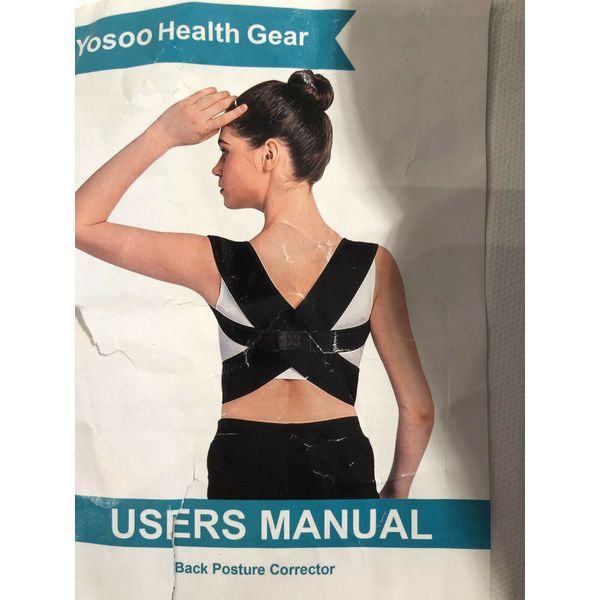 Yosoo Health Gear Back Brace Posture Corrector Adjustable Back Shoulder Lumbar..