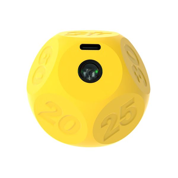 Cube Kitchen Timer - Rechargeable Countdown Timer 15-20-30-45-60 Mins for Cooking, Classroom, Exercise (Yellow)