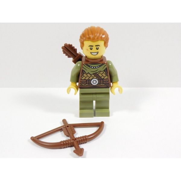 LEGO Male Boy Viking Minifigure Dark Orange Hair Bow Quiver R1