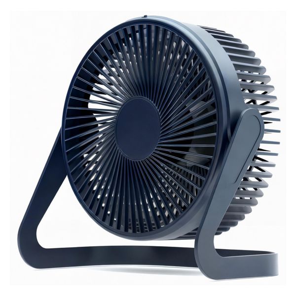 STORESOLOGY USB Desk Fan - Mini 5 Inch Silent Desktop Fan, Powerful Small Electric Fan for Bedside Table, Bedroom, Office, Dorm, Cooling Air Circulator, Portable Quiet Tower Fan, Adjustable Plug-in