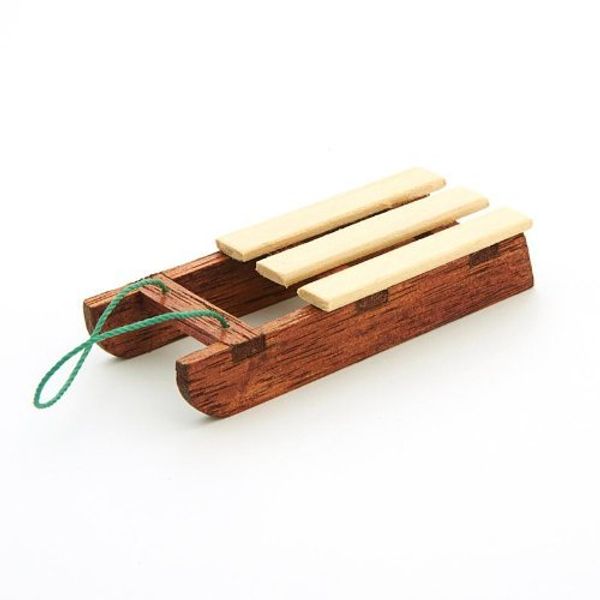 MyTinyWorld Handmade Dolls House Miniature Sleigh