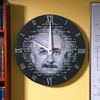 Wall Clock Albert Einstein 10” Round Quartz Movement By Endless Arts U.S. Studio