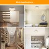 Motion Sensor Ceiling Light, Battery Powered Sensor Light Indoor, 6.3'' Bright Wireless Ceiling Light, Suitable for Attic, Garage, Corridor, Staircase, 210LM Warm Light