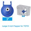 2 Pack  3-Inch Toilet Flapper Replacement Compatible with TOTO flapper  THU140S