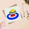 'Curling' Blank Greeting Card (GC00012154)