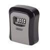 Draper 03387 Combination Lock Wall-Mounted Key Box Lockers, Grey, One Size