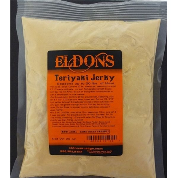 Teriyaki Jerky Seasoning Spices with Cure 20 Oz. Seasons 20 Lbs. #410