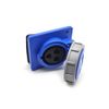 Elecbee CEE Receptacle IP67 16Amp Socket 3-Pin Panel Mount Receptacle - Outside Socket Waterproof Angle Type Connector for Secure Power Connections