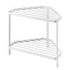 tower Kitchen Stove Around Pot Rest Storage Tower [Kitchen Corner Rack Tower] (White/07453)