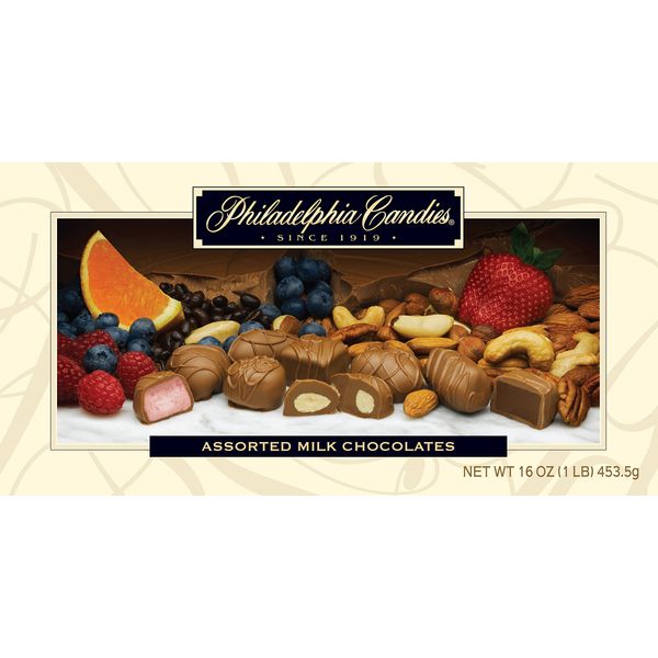 Philadelphia Candies Assorted Milk Chocolates, 1 lb. Gift Box