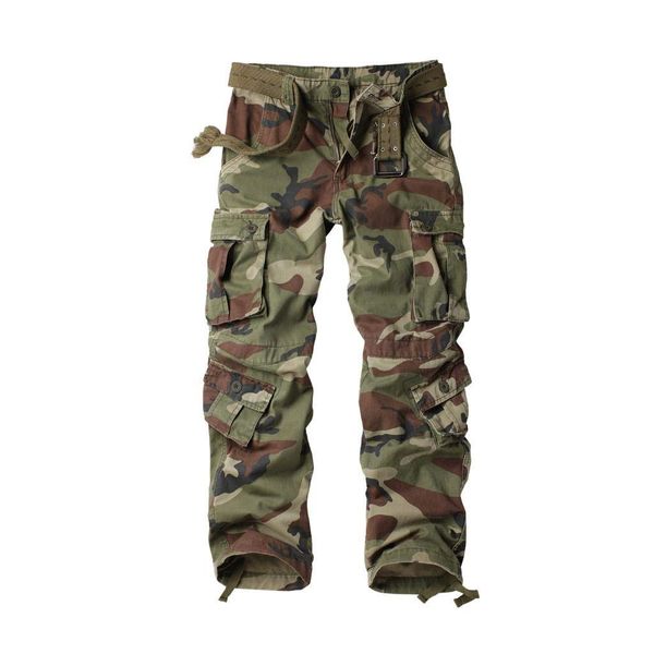 AKARMY Womens Cargo Pants with Pockets Outdoor Casual Ripstop Camo Military Combat Construction Work Pants C29 Camo