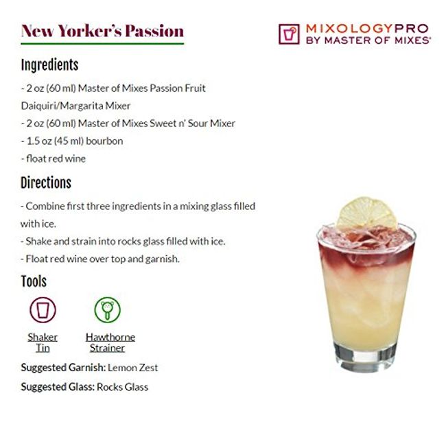 Passion Fruit Daiquiri/Margarita Mixer - Master of Mixes