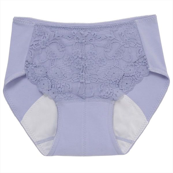 Atsugi 87433AS Women's Panties, Shefree Panties, Front Lace, Sanitary Panties, For Many Days, iris purple