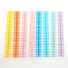 10 Pcs Plastic Binding Combs 30 Hole Click Binding Ring Mixed Colors Spiral Book Binder Binding Machine for Teacher Student Document Notebook File Making