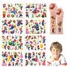 Lanseede Temporary Tattoos Stickers for Kids cute cartoon Tattoos Party Favors and Birthday Decorations for Girls Boys(8 Temporary Tattoo Sheets)