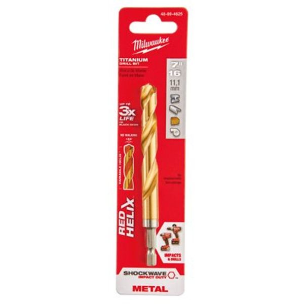 Drill Bit Titanium 7/16"