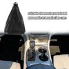 X AUTOHAUX Shift Boot Cover Dust Proof Car Carbon Fiber Pattern Black
