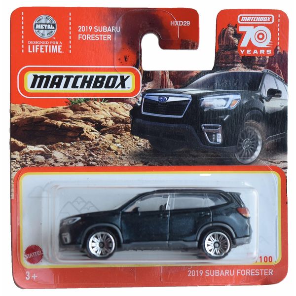 Matchbox 2019 Subaru Forester, Black 88/100 Short Card