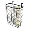iDesign Metal Over-the-Cabinet Basket for Kitchen Storage - Matte Black