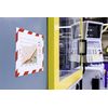 Durable Durafram Security Magnetic Frame | A4 Format In Red/White | Pack of 5 Frames | Document Frame for Internal Safety Signage