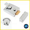 Yale P-85-DMG-SC-40- Deadlocking Nightlatch - 40mm - Chrome Finish - High Security with automatic deadlock